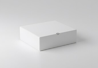 Naklejka premium A simple, clean, and elegant white box, perfect for packaging and presentations