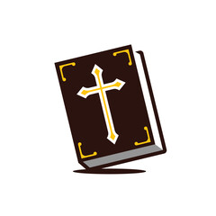 Obraz premium bible vector abstract logo modern style