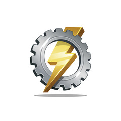 bolt abstract logo modern style