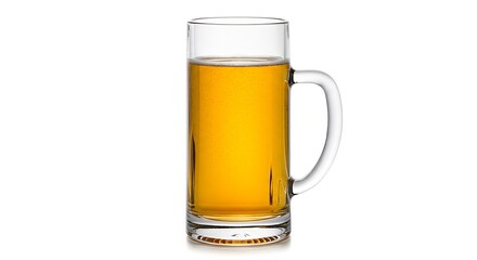 Refreshing beer in clear glass mug awaits at the bar, ready for a celebratory toast or a relaxing moment after a long day, perfect for summer vibes