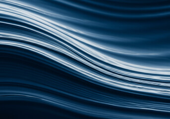 感情の波をテーマにした抽象アート「涼」