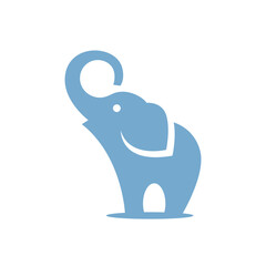 elephant abstract logo modern style