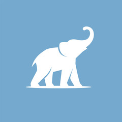 elephant abstract logo modern style