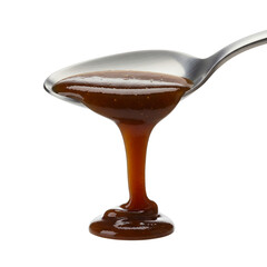 Pouring Caramel Sauce: Sweet Dessert Topping for Treats