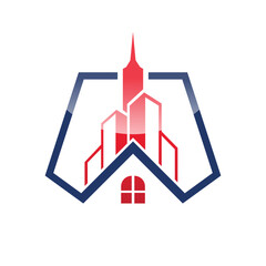 Fototapeta premium real estate home house abstract logo modern style