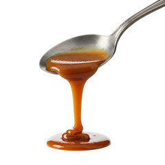 Caramel Syrup Drip from Spoon - Sweet Dessert Sauce & Confectionery