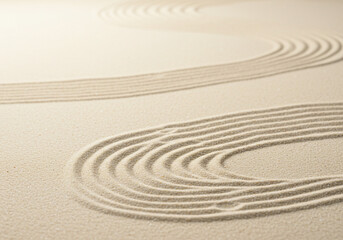 禅庭の砂紋アート