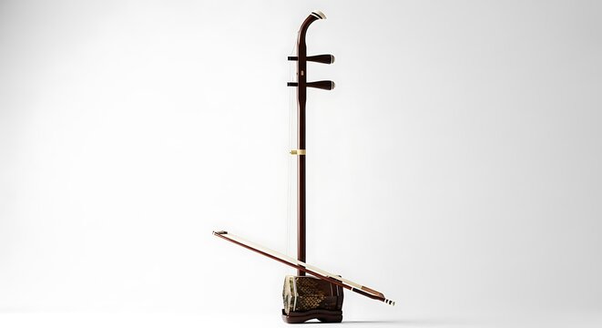 Erhu on white space