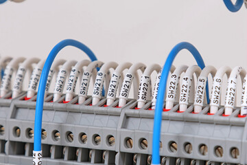 Connecting the electrical module using copper electrical insulated wires. 