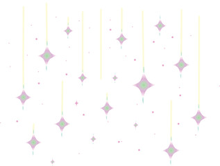 Pastel Gradient Sparkling Starfall