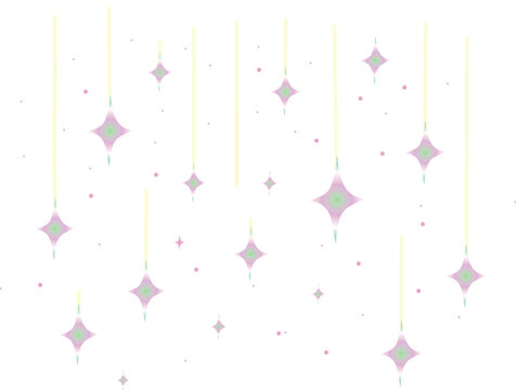Pastel Gradient Sparkling Starfall