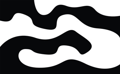 Cow Seamless Texture. Abstract Vector Black and White Pattern. Illustration for Dairy Milk Package. Cow Skin Background