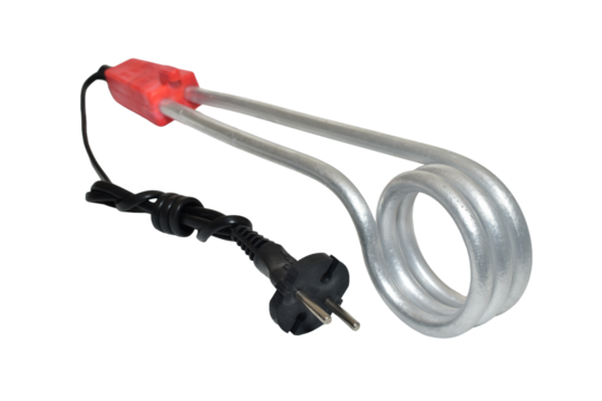 Household water heater, boiler on PNG background.