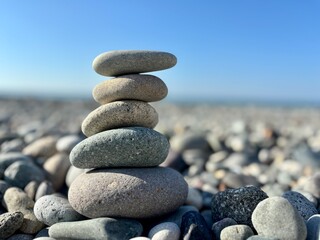 stones on the beach