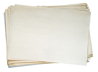 Blank Vintage Papers Stack for Creative Use