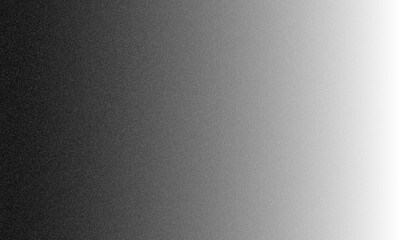 Dark to Light Monochrome Gradient with Rough and Grainy Noise Texture: Black and White Abstract Distressed Background