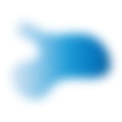 Liquid Blue Gradient Blob Shape with Smooth Aura Effect on a Transparent Background for Modern Branding, Water Concepts, Technology Presentations.
