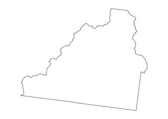 San Juan County map, Colorado State, USA
