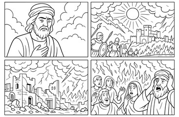 Zephaniah's wrath chronicles: apocalyptic biblical scenes for storytelling and education
