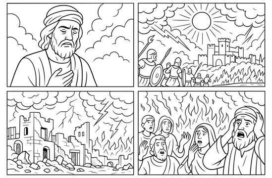 Zephaniah's wrath chronicles: apocalyptic biblical scenes for storytelling and education