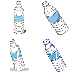 water pot  botor icon set design 