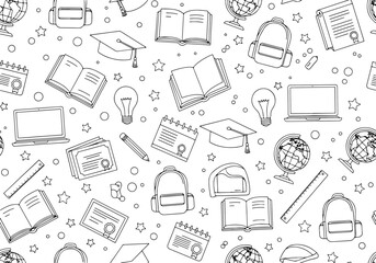 Education Pattern – Random Layout Monoline Style