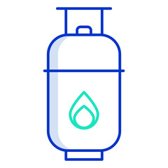 gasoline outline color icon design