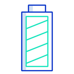 battery outline color icon design