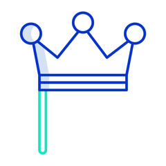 party prop outline color icon design