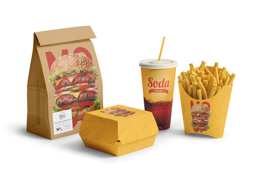 Fast Food Branding Mockup