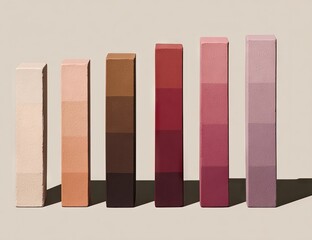 A range of colors, displayed in graduated shades.