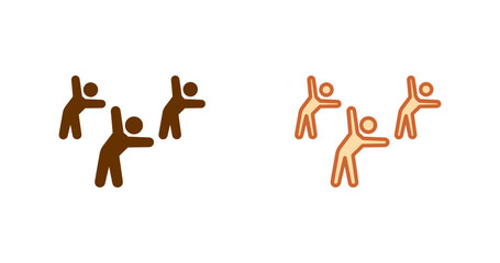 Group Fitness Vector Icon