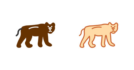 Leopard Vector Icon