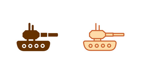 Obraz premium Tank Vector Icon