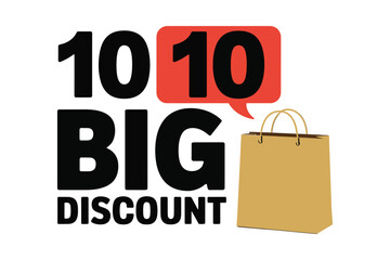 Big 10 10 discount sale with shopping bag