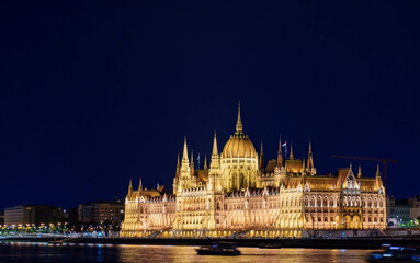 Naklejka premium budapeszt nocą