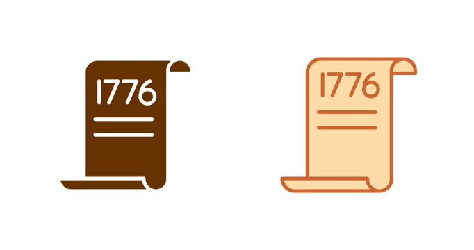 Declaration of Independence Vector Icon