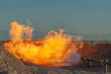 The Arctic gas source. Combustion of reservoir fluid during well testing and development. The...