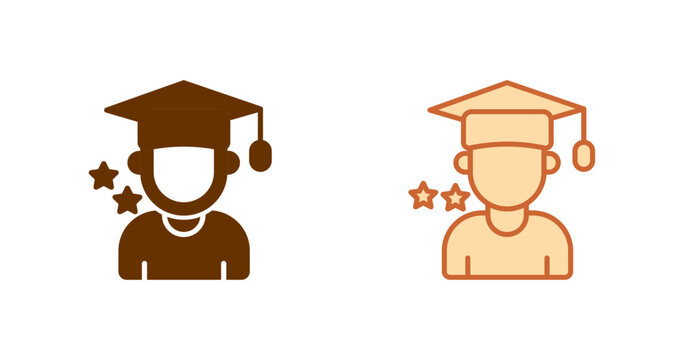 Star Student Vector Icon