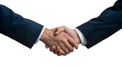 Business Handshake in Formal Attire