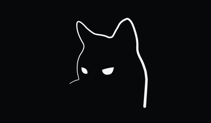 minimal Cat drawing