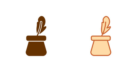 Inkwell Vector Icon