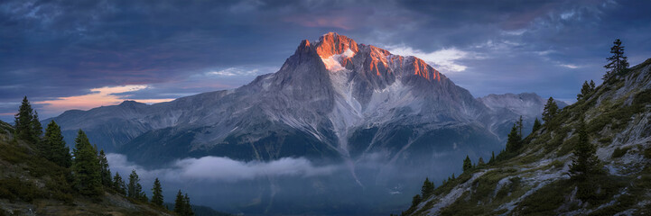 Mountain at Sunrise