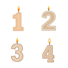 Celebrate with these festive number candles! Perfect for birthdays, anniversaries, and more, adding a touch of warmth and joy to any special occasion