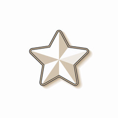 Star Badge Icon – Award and Quality Recognition Symbol