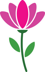 Elegant lotus flower design with vibrant color options and classic typography