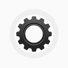 Gear with Settings Icon – System Optimization and Engineering Symbol