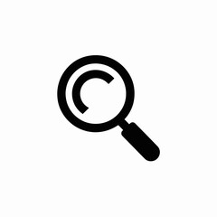 Search Magnifying Glass Icon – Find and Research Symbo