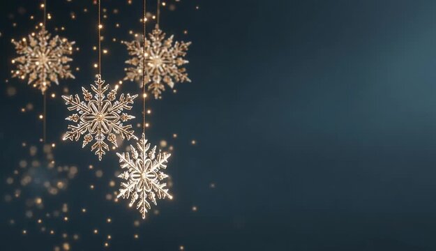 Effect minimal of snowflake light night star