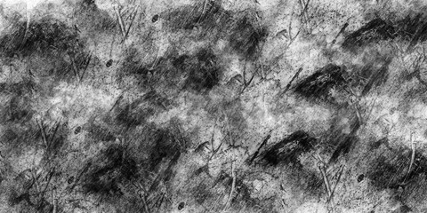 Hand made Abstract black and white texture background dark grunge style perfect for backgrounds and design elements By illustrator